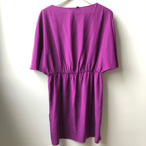 ❤️❤️ Elizabeth and James Penelope Purple Silk Dress M - Picture 7 of 8